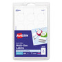 Avery Removable ID Labels - 1" Diameter - Removable Adhesive - Circle - Inkjet, Laser - White
