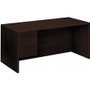 HON 10500 H10584L Pedestal Desk - 29.5" Height x 66" Width x 30" Depth - 2 x Box, File Drawer(s)Left Side - Flat Edge