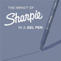 Sharpie S-Gel Gel Pen - 0.7 mm Pen Point - Retractable - Black Ink - Gel-based - SAN2220964