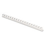 Fellowes Plastic Comb Bindings, 3/8" Diameter, 55 Sheet Capacity, White, 100/Pack