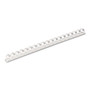Fellowes Plastic Comb Bindings, 3/8" Diameter, 55 Sheet Capacity, White, 100/Pack