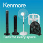 Kenmore 12" Pedestal Fan - ESMKM60035WH