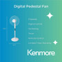 Kenmore 12" Pedestal Fan - ESMKM60035WH