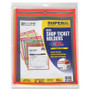 C-Line Stitched Shop Ticket Holders, Neon, Assorted 5 Colors, 75", 9 x 12, 10/Pack (CLI43920) View Product Image