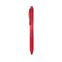 Pentel EnerGel-X Gel Pen, Retractable, Fine 0.5 mm, Red Ink, Translucent Red/Red Barrel, Dozen