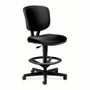 HON Volt Sitting Stool - Black Seat Color - Bonded Leather Seat Material - Black Back Color - Bonded Leather Back Material - Black Frame Color