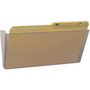 Storex Wall File, Legal Size, 16" x 4" x 7", Clear