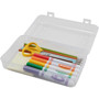 Advantus Gem Polypropylene Pencil Box with Lid, Polypropylene, 8.5 x 5.25 x 2.5, Clear (AVT34104) View Product Image