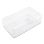 Advantus Gem Polypropylene Pencil Box with Lid, Polypropylene, 8.5 x 5.25 x 2.5, Clear (AVT34104) View Product Image