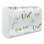Livi VPG Multifold Towel, 1-Ply, 9.45 x 9.06, White, 250 Sheets/Pack, 16 Packs/Carton