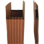 Business Source Letter Recycled File Pocket - 8 1/2" x 11" - 1200 Sheets Capacity - 5 1/4" Expansion - Redrope - Sturdy