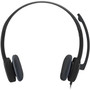 Logitech H151 Binaural Over The Head Headset, Black