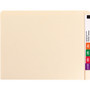 Smead Extended End Tab Manila Folders, Straight Tabs, Letter Size, 0.75" Expansion, Manila, 100/Box