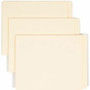 Smead Straight Tab Cut Letter Recycled End Tab File Folder - 8 1/2" x 11" - 3/4" Expansion - 14 pt. - 2 Plys - Manila