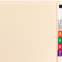 Smead Extended End Tab Manila Folders, Straight Tabs, Letter Size, 0.75" Expansion, Manila, 100/Box