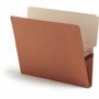 Smead Letter Recycled File Pocket - 8 1/2" x 11" - 3 1/2" Expansion - End Tab Location - Redrope - Reinforced