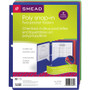 Smead Poly Snap-In Two-Pocket Folder, 50-Sheet Capacity, 11 x 8.5, Assorted, 10/Pack