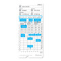 uPunch Time Clock Cards for uPunch HN2000/HN4000/HN4600, Two Sides, 7.5 x 3.5, 100/Pack
