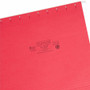Smead Colored Hanging File Folders with 1/5 Cut Tabs, Letter Size, 1/5-Cut Tabs, Red, 25/Box