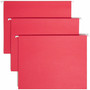 Smead Colored Hanging File Folders with 1/5 Cut Tabs, Letter Size, 1/5-Cut Tabs, Red, 25/Box