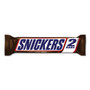 Snickers Sharing Size Chocolate Bars, Milk Chocolate, 3.29 oz, 24/Box