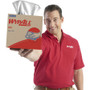 WypAll X70 Cloths, POP-UP Box, 9.13 x 16.8, White, 100/Box, 10 Boxes/Carton