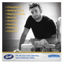 Scott Shop Towels, Standard Roll, 1-Ply, 9.4 x 11, Blue, 55/Roll, 12 Rolls/Carton