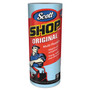 Scott Shop Towels, Standard Roll, 1-Ply, 9.4 x 11, Blue, 55/Roll, 12 Rolls/Carton
