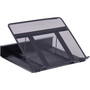 Lorell Mesh Laptop Stand - 3.50" Height x 13" Width x 11.50" Depth - Desktop - Steel, Metal