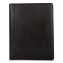 Bond Street, Ltd. Faux-Leather Padfolio with Solar Calculator, 9 x 12 Pad, 9.75 x 12.5, Black