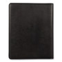 Bond Street, Ltd. Faux-Leather Padfolio with Solar Calculator, 9 x 12 Pad, 9.75 x 12.5, Black
