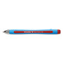 Schneider Slider Memo XB Ballpoint Pen, Stick, Extra-Bold 1.4 mm, Red Ink, Red/Light Blue Barrel, 10/Box (RED150202) View Product Image