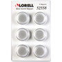 Lorell Round Cap Rare Earth Magnets - 1.2" Diameter - Round - 6 / Pack