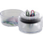 Officemate Paper Clip Holder, 2-1/4"x2-1/4"x2-1/4", Frosted Clear (OIC93695) View Product Image