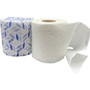 Genuine Joe 2-ply Bath Tissue - 2 Ply - 4.50" Width x 3.80" Length - 500 Sheets/Roll - Embossed - White