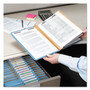 Smead Eight-Section Pressboard Top Tab Classification Folders, Eight SafeSHIELD Fasteners, 3 Dividers, Legal Size, Blue, 10/Box