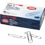 Officemate Nonskid Paper Clips - No. 1 - 1.8" Length x 0.5" Width - Non-skid - Silver - Steel