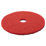 3M Low-Speed Buffer Floor Pads 5100, 20" Diameter, Red, 5/Carton