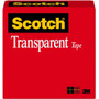 Scotch Transparent Tape - 3/4"W - 36 yd Length x 0.75" Width - 1" Core - Clear - Stain Resistant, Moisture Resistant, Long Lasting - (MMM600341296)