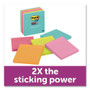 Post-it Notes Super Sticky Pads in Supernova Neon Collection Colors, Note Ruled, 4" x 4", 90 Sheets/Pad, 6 Pads/Pack