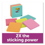Post-it Notes Super Sticky Pads in Supernova Neon Collection Colors, Note Ruled, 4" x 4", 90 Sheets/Pad, 6 Pads/Pack
