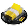 Post-it Flags Page Flags in Desk Grip Dispenser, 1 x 1.75, Yellow, 200/Dispenser