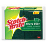 Scotch-Brite Heavy-Duty Scrub Sponge, 4.5 x 2.7, 0.6" Thick, Yellow/Green, 6/Pack