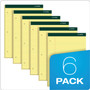 TOPS Double Docket Ruled Pads, Wide/Legal Rule, 100 Canary-Yellow 8.5 x 11.75 Sheets, 6/Pack (TOP63387) View Product Image