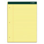 TOPS Double Docket Ruled Pads, Wide/Legal Rule, 100 Canary-Yellow 8.5 x 11.75 Sheets, 6/Pack (TOP63387) View Product Image