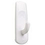 Command General Purpose Hooks, Medium, Plastic, White, 3 lb Capacity, 20 Hooks and 24 Strips/Pack