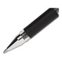 uniball 207 Impact Gel Pen, Stick, Bold 1 mm, Black Ink, Silver/Black Barrel