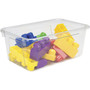 Storex Crystal Clear Cubby Bin (STX62464U05C) View Product Image