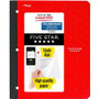 Five Star 11" 1-subject Wireless Notebook - 80 Sheets - Sewn - College Ruled Front Ruling - 3 Hole(s) - 9 1/8" x 11" Sheet Size