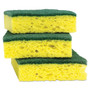 Scotch-Brite Heavy-Duty Scrub Sponge, 4.5 x 2.7, 0.6" Thick, Yellow/Green, 3/Pack (MMMHD3) View Product Image